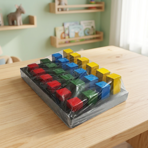 Colorful Wooden Peg <b>Board</b> With Square Blocks For <b>Finger</b> Exercise Rehabilitation Tool.. - Product Image 1