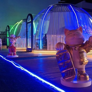 Casa Prefabricada, Tienda de Campaña de Lujo Transparente para Acampar al Aire Libre, Casa de Campaña Tipo Burbuja, Glamping para 6-8 Personas, Tienda de Campaña de <span class=keywords><strong>Policarbonato</strong></span> en Forma de Domo - Product Image 2