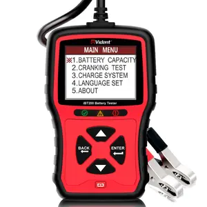 Battery tester 12V Passenger Cars and 24V Heavy Duty Trucks 2000CCA Car Battery Analyzer VIDENT iBT200 9V-36V Battery Teste