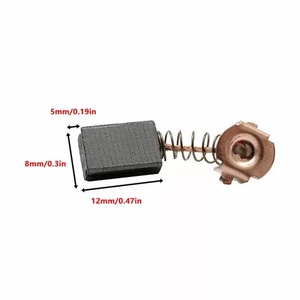 Accessoires pour outils électriques, balais en carbone 5X8X12mm, remplacement pour <span class=keywords><strong>meuleuse</strong></span> d'angle <span class=keywords><strong>Black</strong></span> & <span class=keywords><strong>Decker</strong></span> G720, jeu de balais en carbone - Product Image 6