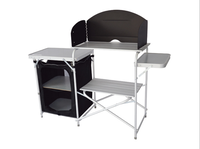 Vente en gros de table de pique-nique durable table de cuisine pliante en aluminium pour camping table de banquet en carton métallique pour l'extérieur