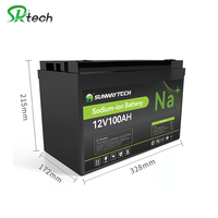 Batterie au sodium-ion 12V 100Ah, cellules Na, batteries au sodium-ion pour véhicules électriques, camping-cars, usage domestique, fournisseur en gros