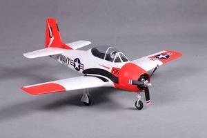 <span class=keywords><strong>Avion</strong></span> de combat RC Fms 800mm <span class=keywords><strong>T</strong></span>-<span class=keywords><strong>28</strong></span> Trojan V2 PNP rouge avec moteur brushless KV1700 et caractéristiques réduites - Product Image 2