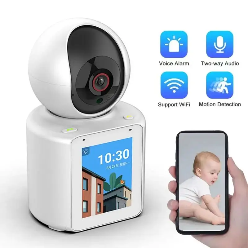 Bildschirm Telefon Video anruf Kamera Smart Home Babysitter 1080P WiFi Wireless Security CCTV Baby phone mit Kamera und Audio