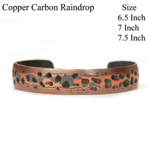 Conjunto de Collar con Colgante de Aleación de Cobre Hecho a Mano y Brazalete Abierto - Joyería Geométrica Chapada en Cobre Antiguo - Product Image 6