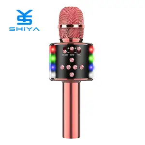 Mikrofon Oem kualitas tinggi, mikrofon mesin bernyanyi Speaker nirkabel untuk perekaman peralatan Studio