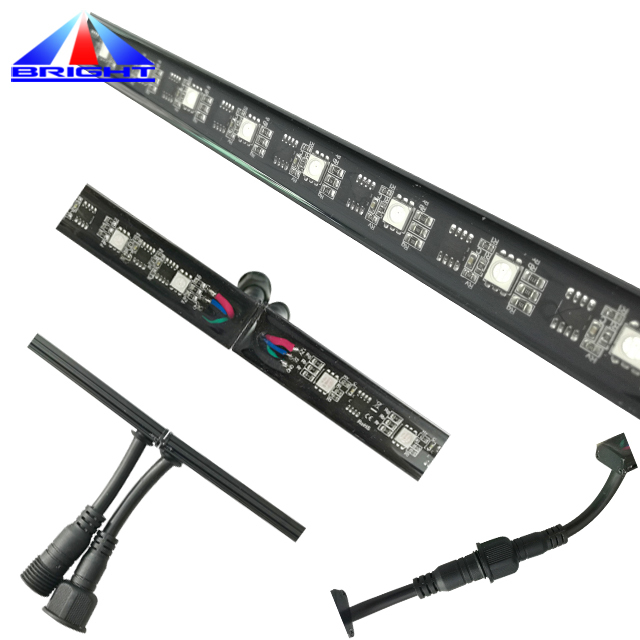 Customized DC12V 360degree 1100mm DMX Led Meter Shower Light 16 Pixels/m Digital LED bar