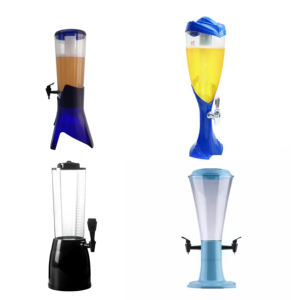 Noir bleu vert rouge jaune Bar 1.5L 3L 1/3 tour de bière de vin de robinet avec Tube de glace pour distributeur de bière de fête de barre - Product Image 1