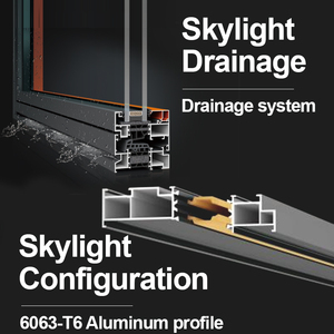 OUNA Ultimate Alüminyum Tavan Penceresi Çözümü Elektrikli Geri Çekilebilir Termal Kesme Özellikli Panjurlu ve Kaplama Kitli Her Tavan Projesi İçin - Product Image 2