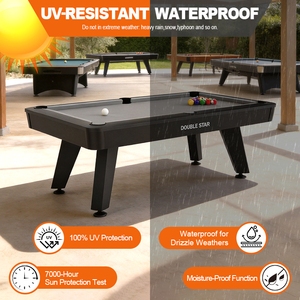 Mesa de Billar para Exteriores de 7 pies y 8 pies, Resistente a la Intemperie, con Retorno de Bolas y Bolsillos de PVC, Aluminio de Grado Marino, Impermeable, para Uso Comercial - Product Image 3
