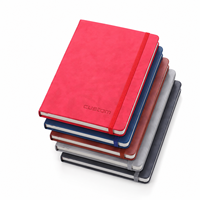 Carnet de notes professionnel Spot, en similicuir, avec sangle, gaufré, pour notes de cours, directement de l'usine