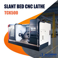 Mesin Bubut CNC TCK500 Tipe Slant Bed Kecepatan Tinggi Daya Sedang Langsung dari Pabrik dengan Lubang Spindle 105mm Tunggal