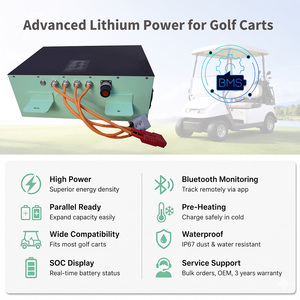 แบตเตอรี่รถกอล์ฟ 60V 100Ah กำลังสูง อายุการใช้งานยาวนาน ผลิตตามสั่ง OEM ขายส่ง แพ็คแบตเตอรี่ลิเธียมไอรอนฟอสเฟต จากโรงงานโดยตรง ROY-60V-100Ah-g - Product Image 4
