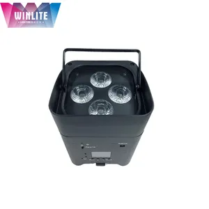 Winlite dmx Wireless 4 x6in1 rgbwa UV batterie betriebene LED Par Light Uplights