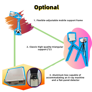 מיני וטרינרי מכונת רנטגן לחיות מחמד מרפאת ניידת מכונת רנטגן דיגיטלית DR מסך מגע רנטגן עם FPD - Product Image 6