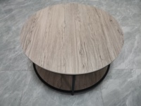 Ensemble de tables basses de Pâques au design créatif et écologique, meubles de salon modernes de luxe, tables basses rondes en bois MDF