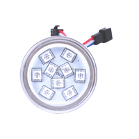 Lumières de cabochon à pixels RVB 24V pour fête foraine CHJ 45mm