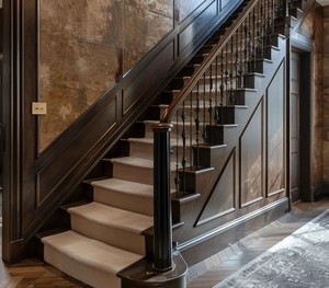 Prima Indoor Straight Stairs Diseño minimalista compacto Acero de madera para salas de estar pequeñas - Product Image 4