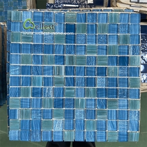 300*300mm <span class=keywords><strong>Carreaux</strong></span> de mosaïque en <span class=keywords><strong>verre</strong></span> <span class=keywords><strong>pour</strong></span> décoration murale intérieure Mosaïque de <span class=keywords><strong>verre</strong></span> <span class=keywords><strong>pour</strong></span> salle de bain - Product Image 3