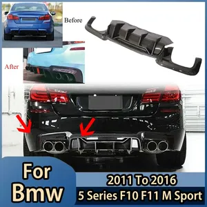 StarNav สำหรับรถยนต์ซีรีส์ 5 F11 M Sport ปี 2011 2012 2013 2014 2015 2016 ชุดแต่งกันชนหลังทรง R พร้อมดิฟฟิวเซอร์ ชุดแต่งตัวถังรถยนต์ อุปกรณ์ตกแต่งรถยนต์ส่วนล่าง - Product Image 3
