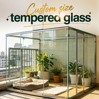Verre trempé XinHong à alimentation continue, résistant aux rayures et aux intempéries, pour décoration de serres industrielles, haute résistance