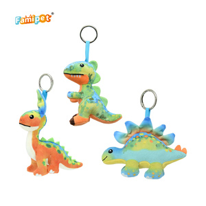Famipet Fabricant Vente en Gros Personnalisation Nouveau Porte-clés en Peluche Design Dinosaure Animaux Breloque de Sac Jouet en Peluche - Product Image 1