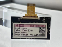 قرص صلب SSD لجهاز آيبود كلاسيك فيديو، ترقية القرص الصلب، تغيير مزدوج للبطارية الكبيرة، سعات 64 جيجابايت و128 جيجابايت و256 جيجابايت و512 جيجابايت للهواتف