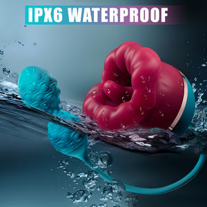 Mini Masajeador con Diseño de Rosa y 9 Vibraciones, Vibrador con Simulación de Lengua - Product Image 5