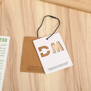 Étiquettes personnalisées Mingxuan en papier kraft découpées pour vêtements homme femme - Product Image 1