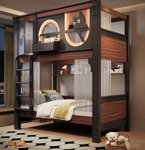 Moda moderna in legno massello per bambini letto a castello multifunzionale per bambini letto con cassetto scorrevole - Product Image 5