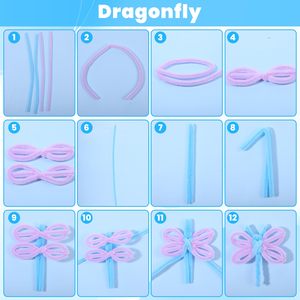 Pipe Cleaners Roll 6-7mm White Soft Pink Pipe Cleaner Chenille Craft Kits <b>for</b> Diy Christmas Decoration - Product Image 3