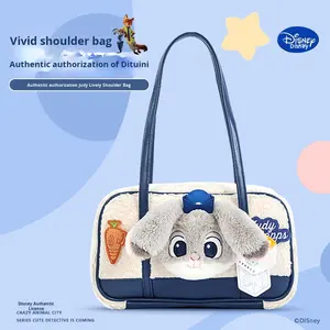 Sac à bandoulière dynamique en peluche Judy <span class=keywords><strong>Nicky</strong></span> de Zootopia, authentique, mignon, dessin animé, pour fille - Product Image 3