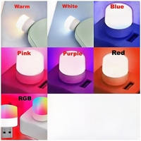 Mini Lámpara Nocturna USB de Regalo y Promoción, Bombilla LED USB de Luz Blanca Cálida para Dormitorio, Pasillo, Baño, Ahorro de Energía, 5V1A 1W