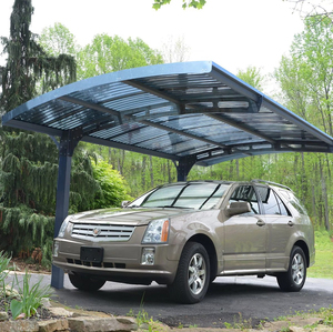Abri de voiture moderne personnalisé en alliage d'aluminium avec revêtement UV, abri de jardin extérieur, protection contre <span class=keywords><strong>la</strong></span> pluie, pour stationnement de voiture et shopping - Product Image 2