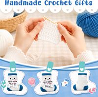 Belatelove Cadeau d'anniversaire pour meilleure amie, chaussettes en crochet faites à la main pour femmes, mignonnes, inspirantes, anti-stress, décoration de bureau