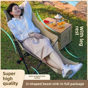 <span class=keywords><strong>เก้าอี้</strong></span>เลานจ์ปรับระดับได้สำหรับตกปลาชายหาดแคมป์ปิ้งพักกลางวันพับได้สไตล์ทำจากโลหะทนทาน - Product Image 5