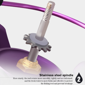 <span class=keywords><strong>Moulinet</strong></span> de pêche à lancer en métal violet, <span class=keywords><strong>petit</strong></span>, série 1000, 5,5:1, <span class=keywords><strong>pour</strong></span> eau salée - Product Image 6
