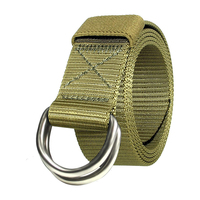 Ceintures en nylon résistantes à l'usure de haute qualité pour hommes et femmes, style web, double boucle robuste et durable, ceinture tactique pour femmes