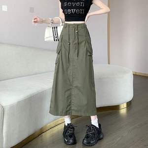 Vestido de Mujer con Nuevo Diseño 2026, Falda Midi con Cordón Ajustable y Estilo <span class=keywords><strong>Cargo</strong></span> para Todas las Temporadas - Product Image 3