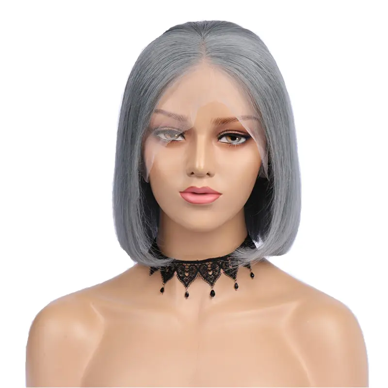 Factory Direct Various Color Wigs Human Hair Wig 13*4 Lace Frontal Straight Hair Wig Knots Bleached