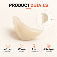 Autocollants en latex pour oreilles d'elfe, bandes adhésives en silicone pour modeler les oreilles, correcteur cosmétique pour affiner le visage, outil de maquillage invisible