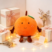 Peluche Fruit Orange Adorable Prix Usine avec Visage et Membres Brodés – Idéal pour Décoration de Canapé et Cadeau
