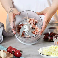 Hachoir manuel portable en acier inoxydable, broyeur magique pour ail, herbes, légumes, viande et aliments – Offre spéciale