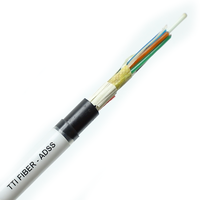 Cable de Fibra Óptica Monomodo ADSS de 24 a 96 Hilos, Totalmente Dieléctrico, con Doble Cubierta, para Líneas Eléctricas Aéreas