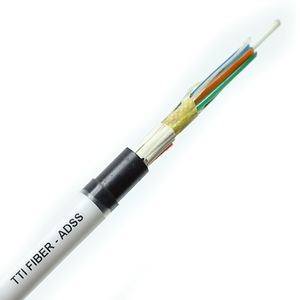 Câble à fibre optique monomode autoportant ADSS <span class=keywords><strong>24</strong></span>, 48, 96 fibres, à gaine simple ou double, pour ligne aérienne - Product Image 1