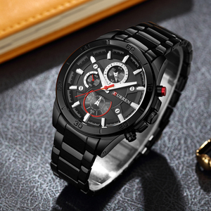 <span class=keywords><strong>Montre</strong></span> à quartz pour <span class=keywords><strong>homme</strong></span> CURREN 8275, dernier modèle, bracelet en acier, résistante à l'eau, chronographe 24 heures, aiguille de fonctionnement caractérisée - Product Image 3