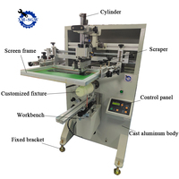 Máquina de Impresión de Serigrafía Automática para Vasos de Plástico de Superficie Curva, Impresora de Vasos
