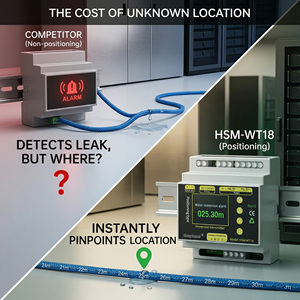 Controlador de Cable Universal con Sensor de Fugas RS485 Modbus RTU, Detector de Derrames de Agua, Aceite y Productos Químicos, Sistema de Alarma con Montaje en Riel DIN - Product Image 5