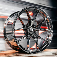 Nouvelles jantes en alliage d'aluminium forgé chromé 18-24 pouces, concaves profondes, compatibles M3/M4 Tesla, pour 5x114.3, sur mesure, multi-branches, garantie 3 ans