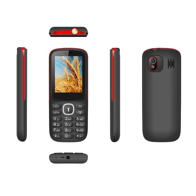 Mini Seniors Mobile Phones Dual SIM Card Support Wireless FM  OEM HD 2.4" Screen Linux 0.08MP Camera 3000-3499 MAh Battery